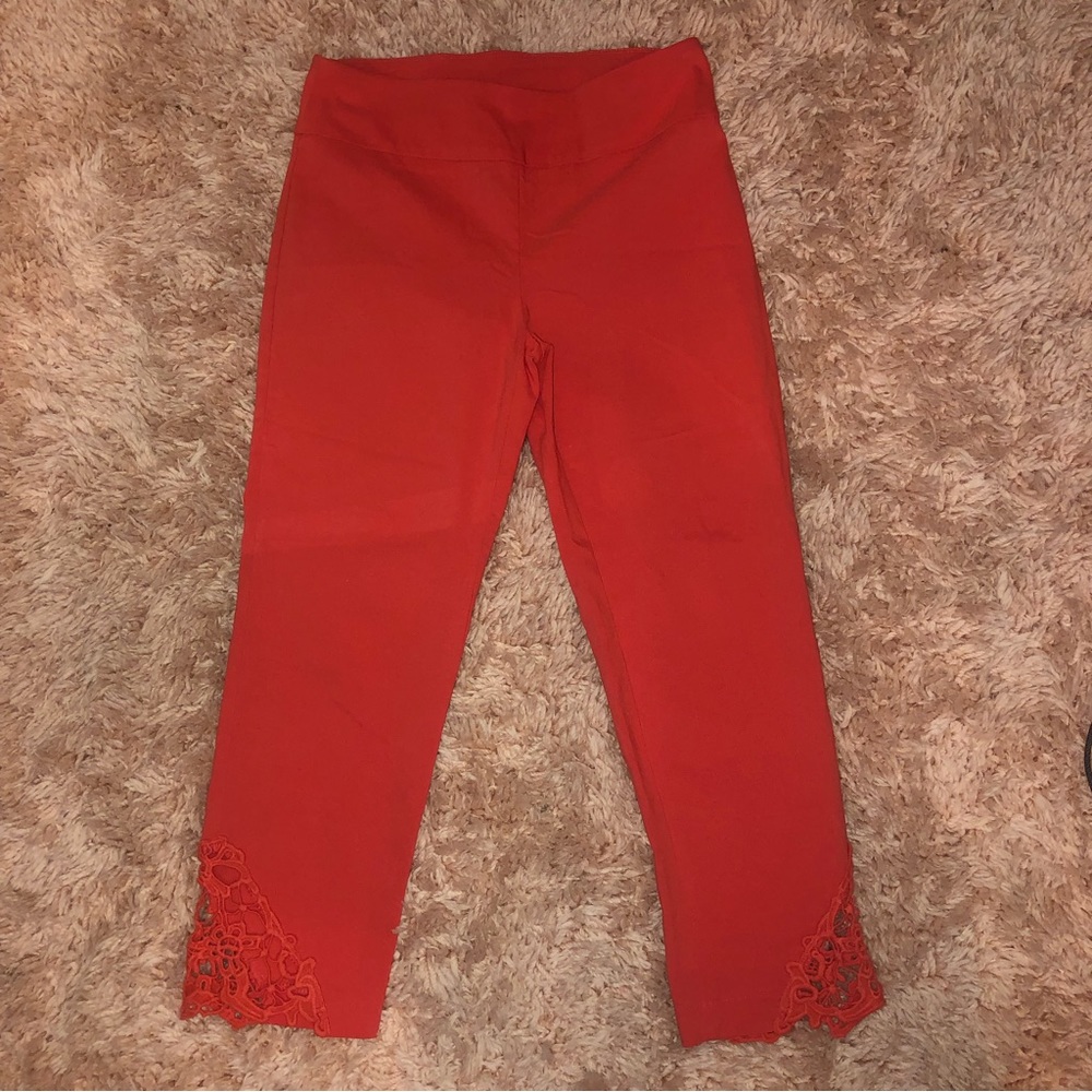 Attyre New York Orange Cropped Pants